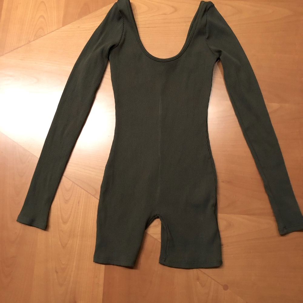 Fashion Nova Olive Romper